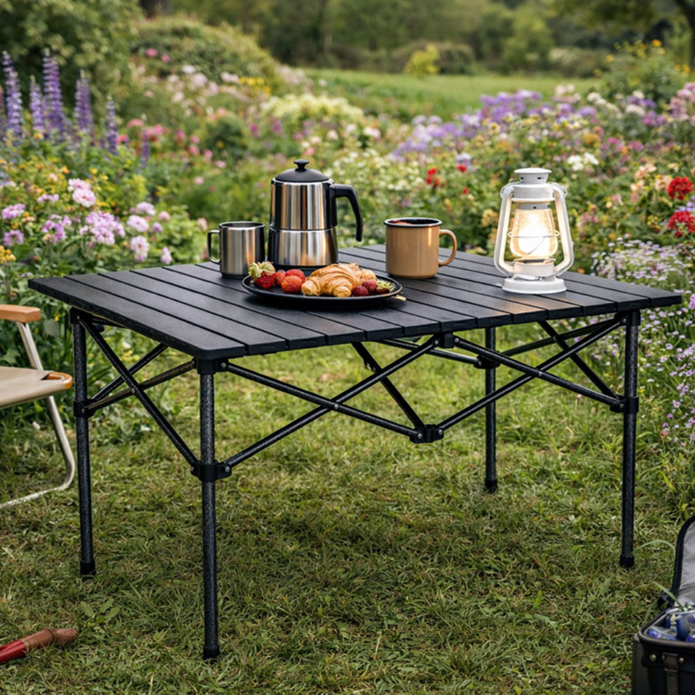 Masa de Camping Pliabila, Model Compact, Sac de Transport, 118x55x50cm