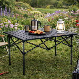 Masa de Camping Pliabila, Model Compact, Sac de Transport, 118x55x50cm