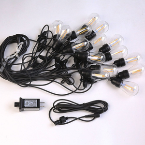 Ghirlanda Becuri, Lungime 10m, 20 LED-uri, Model Bulb, IP44, Interconectabila