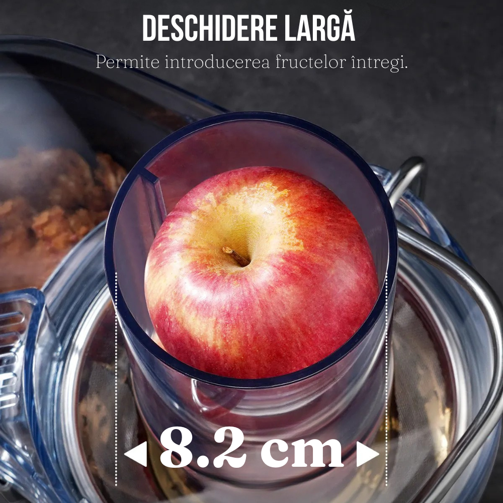 Storcator de Fructe, 1200W, 3 Trepte Viteza, Recipient 1250ml, Lame din Otel Inoxidabil
