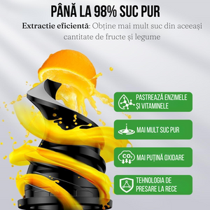 Storcator cu Presare la Rece, pentru Fructe si Legume, 200W, Silentios 60dB