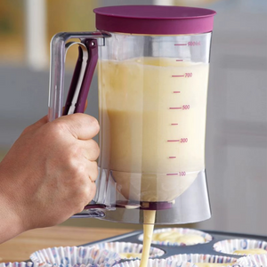 Dispenser Aluat, pentru Prajituri, 900ml, Maner cu Arc, din Plastic