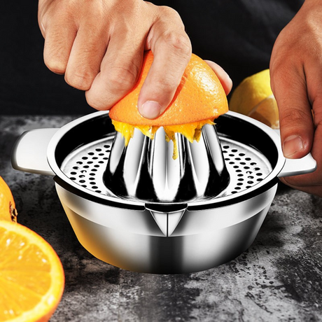 Storcator de Citrice Manual, Recipient 400ml, din Inox, Usor de Curatat