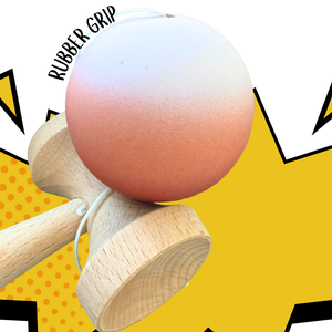 Kendama X Original + Husa Breloc Cadou, Rubber Grip, 18cm, Lemn, Joc Interactiv, Copii si Adulti