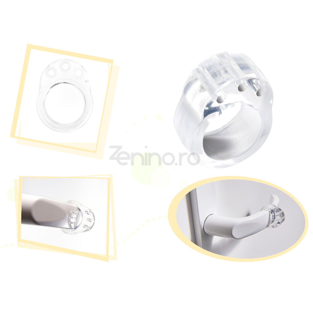 Set Opritoare Protectie Maner Zenino - Anti-Lovituri, Montare Usoara, Silicon, Transparent