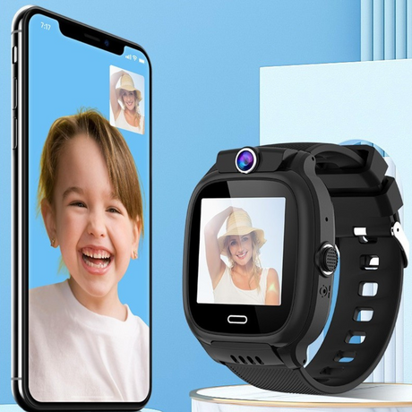 Ceas Smartwatch pentru Copii, Apel Video, 400mAh, Localizare, Istoric Traseu