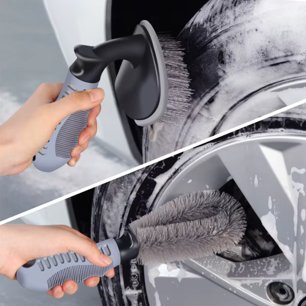 Car Cleaning Accessory Set, Microfiber Cloths, Tire Brush, Detailing Brush, Sponge, Interior/Exterior