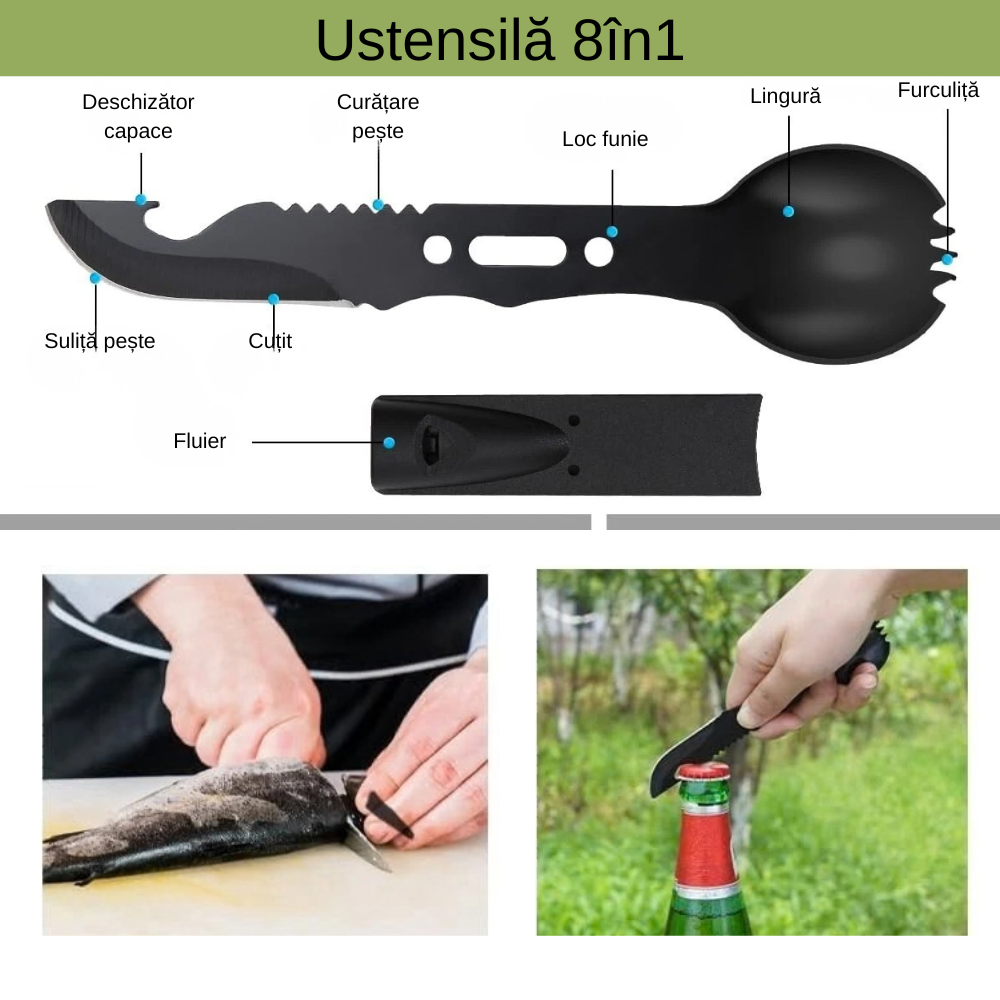 Kit Supravietuire, Multifunctional, Bete Fosforescente, Lanterna