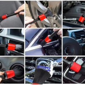 Car Cleaning Accessory Set, Microfiber Cloths, Tire Brush, Detailing Brush, Sponge, Interior/Exterior