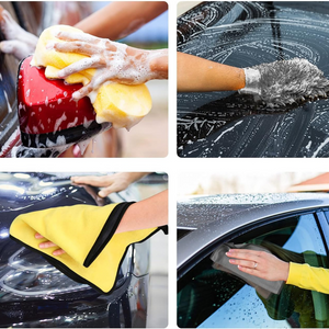 Car Cleaning Accessory Set, Microfiber Cloths, Tire Brush, Detailing Brush, Sponge, Interior/Exterior