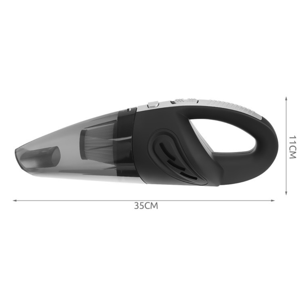 Portable Car Vacuum Cleaner, 120W, Hepa Filter, 2500mAh, Accessories Included, Black