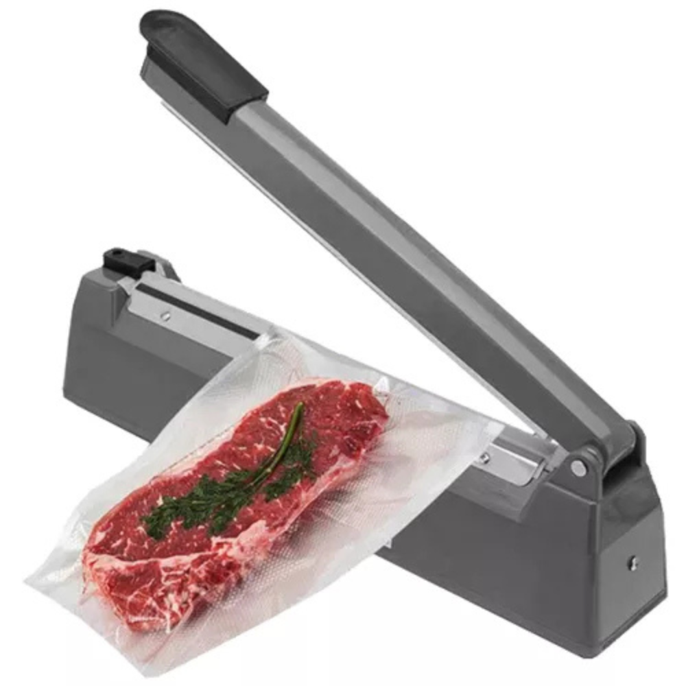 Aparat Sigilat Alimente, Pastrare Prospetime, 300W, Inchidere Ermetica, Gri