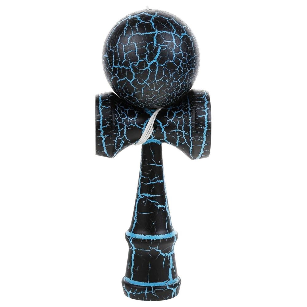 Kendama Original Profesional, Model Multicolor, 18cm, din Lemn, Joc Interactiv, Copii si Adulti