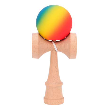 Kendama Original Profesional, Model Gradient, 18cm, din Lemn, Joc Interactiv, Copii si Adulti