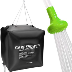 Dus Portabil cu Incalzire Solara, 20L, 40L, pentru Camping, Maner Agatare