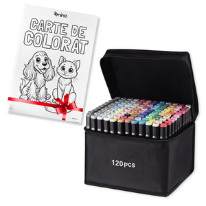 Set Markere + Carte de Colorat CADOU