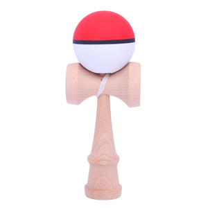 Kendama Original Profesional, Model Multicolor, 18cm, din Lemn, Joc Interactiv, Copii si Adulti