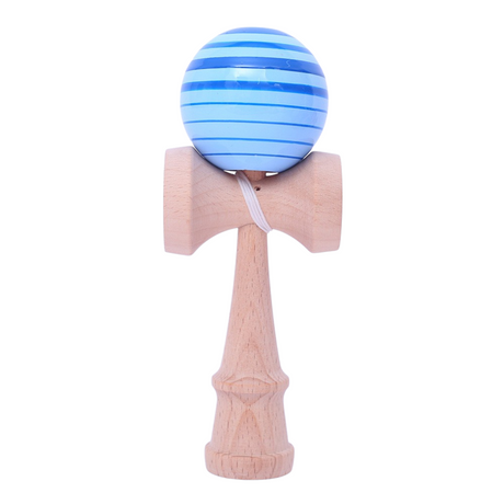 Kendama Original Profesional, Model Multicolor, 18cm, din Lemn, Joc Interactiv, Copii si Adulti