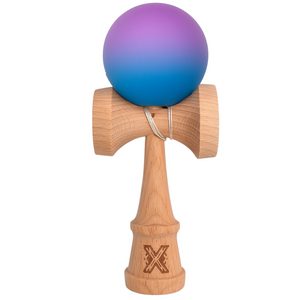 Kendama X Original, 18cm, Bila de Cauciuc, Lemn, Copii si Adulti, Joc Interactiv