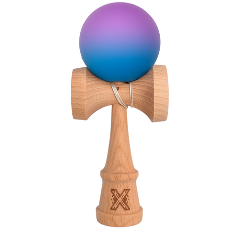 Kendama X Original, 18cm, Bila de Cauciuc, Lemn, Copii si Adulti, Joc Interactiv