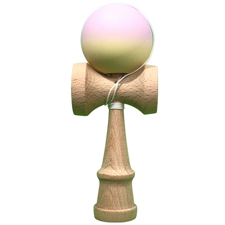 Kendama Original Profesional, Model Gradient, 18cm, din Lemn, Joc Interactiv, Copii si Adulti