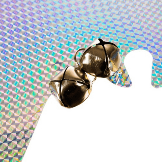 Bufnita Holografica Zenino - Antidaunatori, Reflecta Lumina, Inclus Clopotel Sunator, Rezistent la Apa, 39 x 20 cm