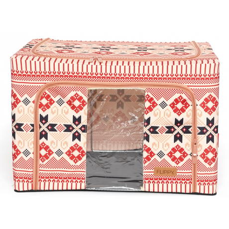 Cutie de Depozitare, Pliabil, Capacitate 24L-100L, Material Textil, cu Fermoar, Culori Diferite