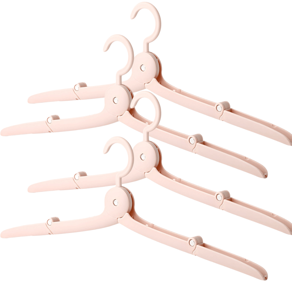 Foldable Travel Hanger Set, Portable Model, Universal, Made of PP