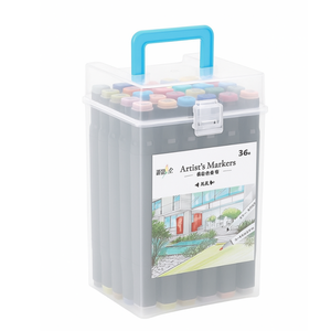 Set Markere cu Varf Dublu, Carte de Colorat Cadou, Cutie Depozitare, Culori Intense, Multicolor