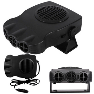 Aeroterma Auto 2in1, Functie Racire sau Incalzire, 200W, cu Maner, Cablu 1m, Montare Usoara, Negru