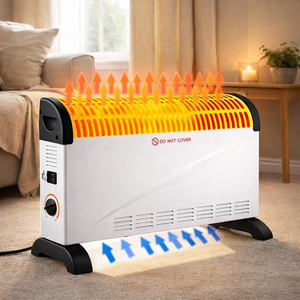 Electric Convector 2000W, 3 Power Levels, Thermostat, Overheating Protection, 53cm, White