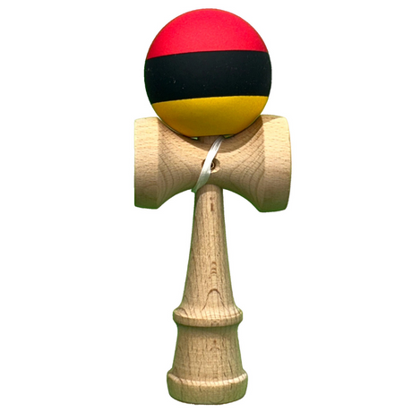 Kendama Original Profesional, Model Multicolor, 18cm, din Lemn, Joc Interactiv, Copii si Adulti