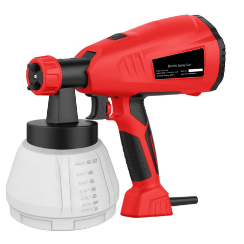 Aparat pentru Vopsit/Zugravit - 800ml, 400W, Multifunctional, 3 Duze, Cablu 3m, Accesorii Incluse, Rosu