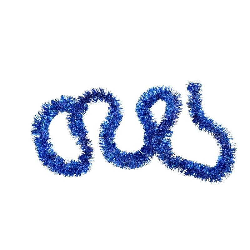 Beteala de Craciun, 2m x 5cm, Albastru, Auriu, Rosu