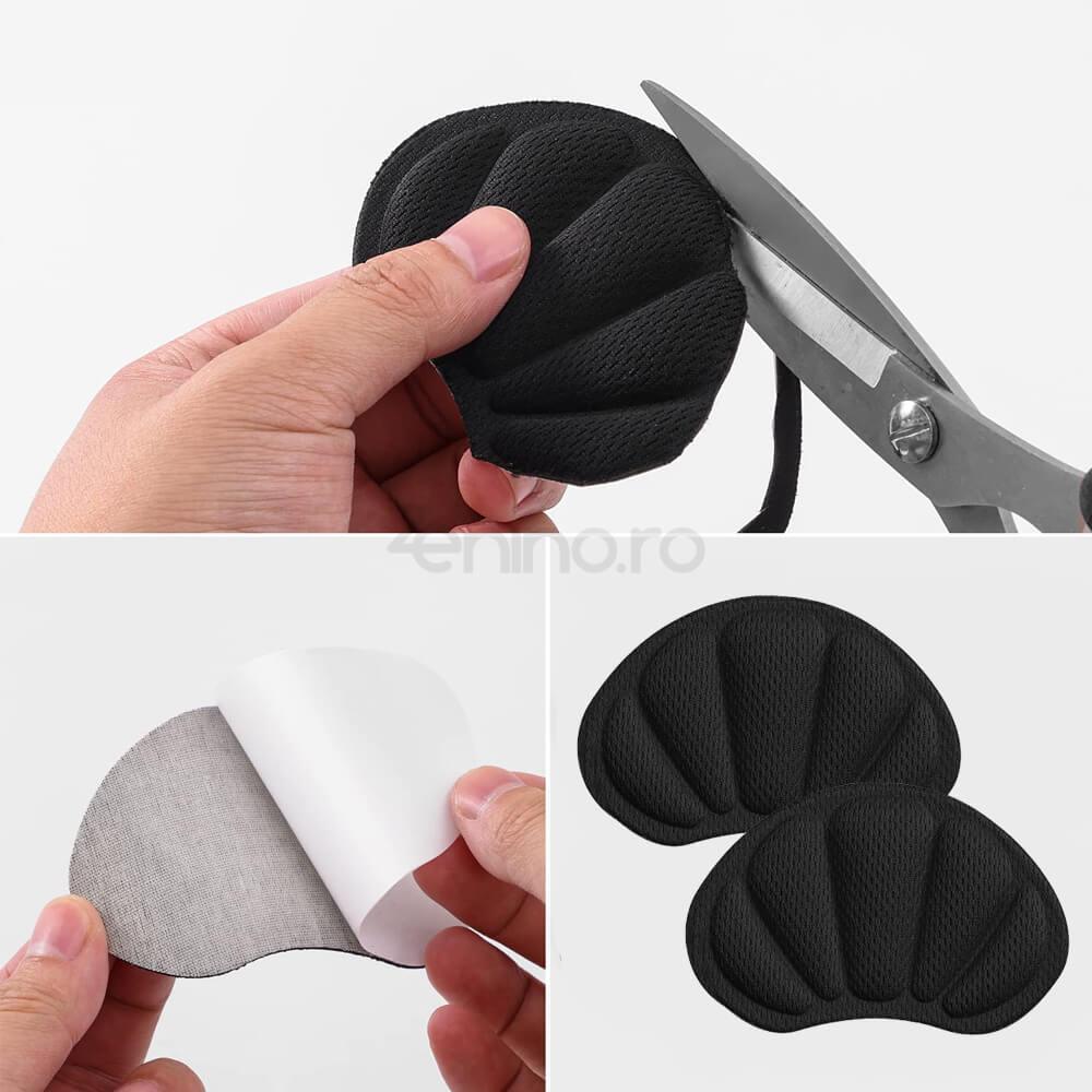 Set 2 Branturi cu Pernite - Suport Interior Incaltaminte, pentru Calcai, Ajustabile, Prevenire Bataturi, Marime Universala