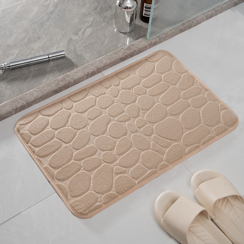 Covor de Baie, Antiderapant, Model 3D Pietre, 40x60cm