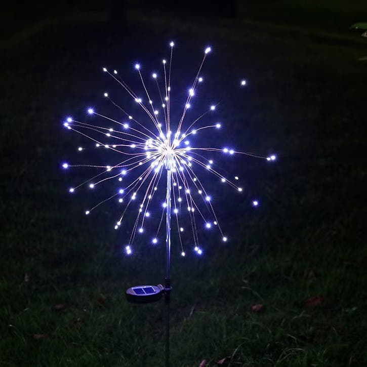Lampa Solara 120 LED-uri, Model Artificii, 50W, Inaltime 90cm