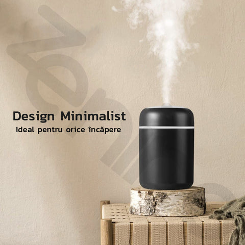 Difuzor Aromaterapie Zenino - RGB, 2 Jocuri de Lumini,  300 ml, USB, Pentru Casa Si Auto