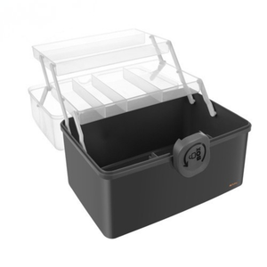 Cutie Organizare Medicamente, 3 Compartimente, Inchidere Securizata, Portabil