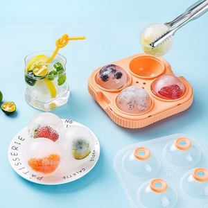 Forma de Gheata, 4 Sfere, Diametru 6.5cm, din Silicon