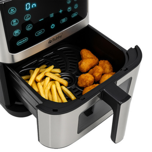 Air Fryer XXL, 10 Programe, Capacitate 8L, Cronometru, Afisaj Led