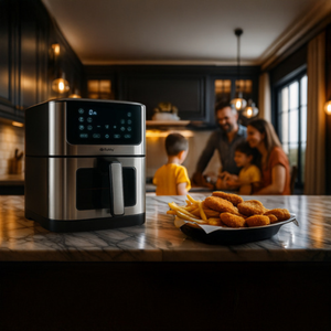 Air Fryer XXL, 10 Programe, Capacitate 8L, Cronometru, Afisaj Led