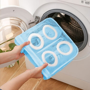 Sac Spalare Incaltaminte, 28-40cm, din Plasa, cu Agatatori