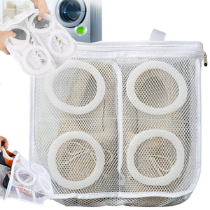 Sac Spalare Incaltaminte, 28-40cm, din Plasa, cu Agatatori