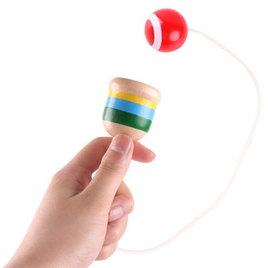 Mini Jucarie Cupa Interactiva, Lemn, Copii si Adulti, Tip Kendama,