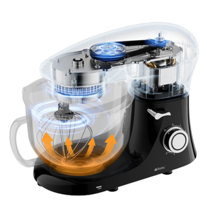 Robot de Bucatarie, 1500W, 6 Trepte Viteza, Bol 6.2L, Amestecare Planetara, Accesorii