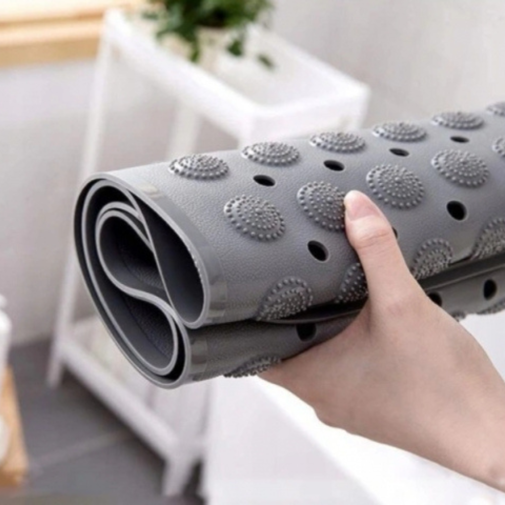 Covor de Baie Antiderapant, Prindere cu Ventuze, Terapeutic, 68x35cm