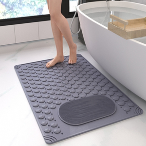 Covor de Baie Antiderapant, Prindere cu Ventuze, Terapeutic, 68x35cm