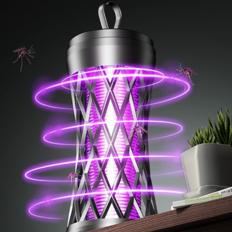 Lampa Electrica Anti-Insecte, Lumina UV, Incarcare USB, cu Agatatoare