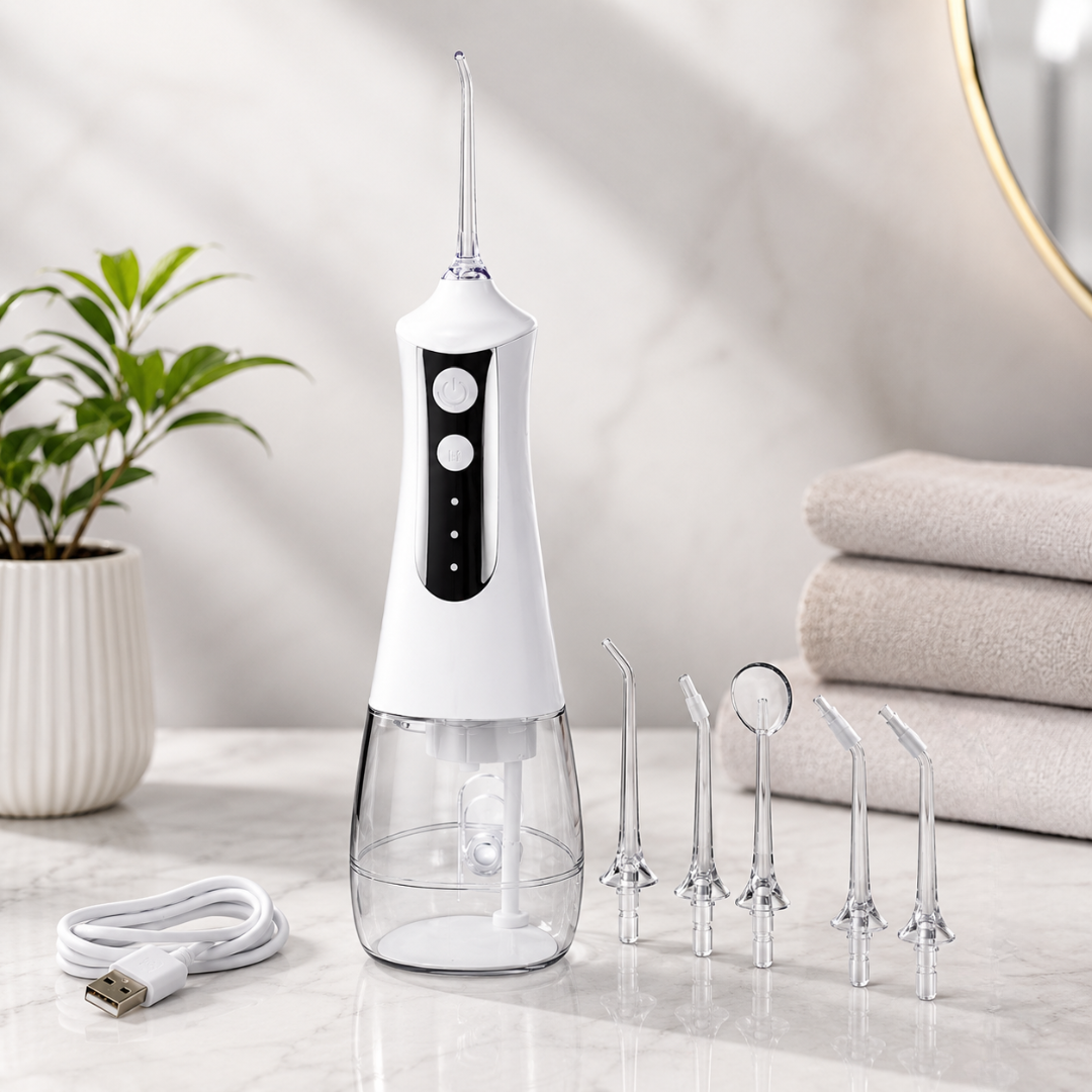 Irigator Bucal, 3 Moduri de Functionare, Rezervor 300ml, Incarcare USB